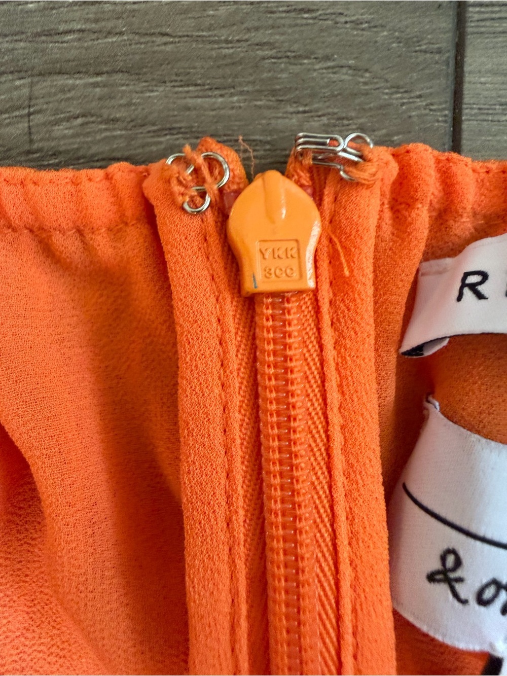 & OTHER STORIES x REJINA PYO Mulberry Silk Halter Midi Dress Orange Size 4 - Picture 6 of 10